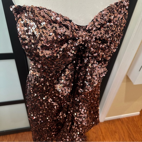 *New*Plus Sequin Sash Tube Mini Dress size 1X - Picture 4 of 11